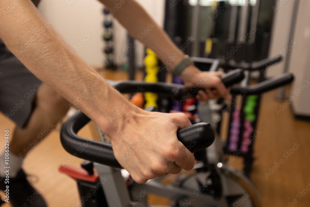 Bike Cycling Class Indoors Studio, Fit People, Motivation, Cardio, Girl, Woman Biking for Health and Exercise to Stay in Shape Bike Cycling Class Indoors Studio, Fit People, Motivation, Cardio, Girl, Woman Biking for Health and Exercise to Stay in Shape