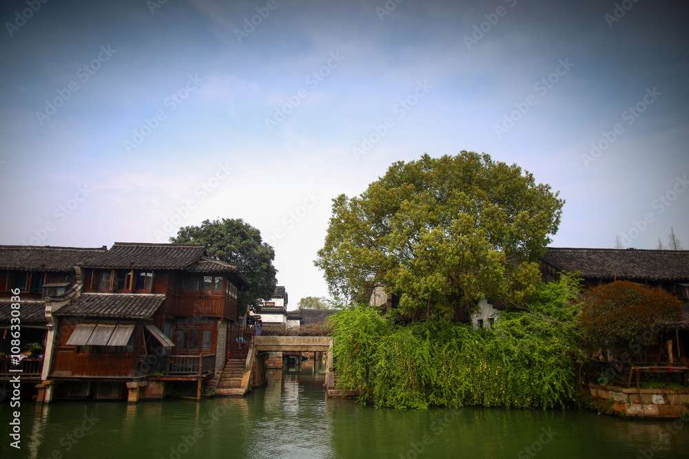 China's Jiangnan Water Town, the scenery of Wuzhen China's Jiangnan Water Town, the scenery of Wuzhen