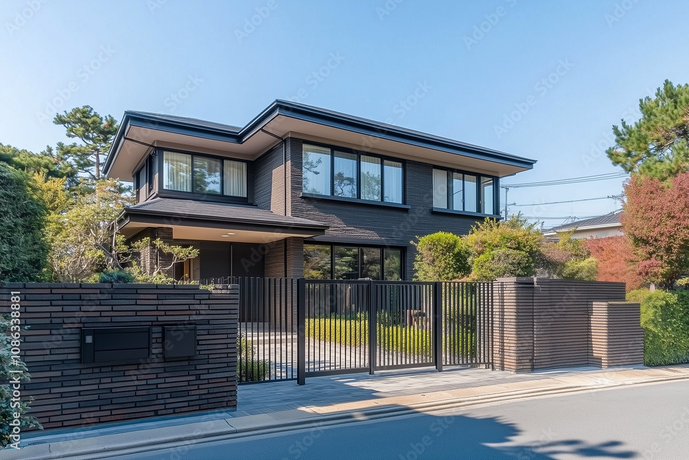 住宅イメージ　郊外の一戸建て