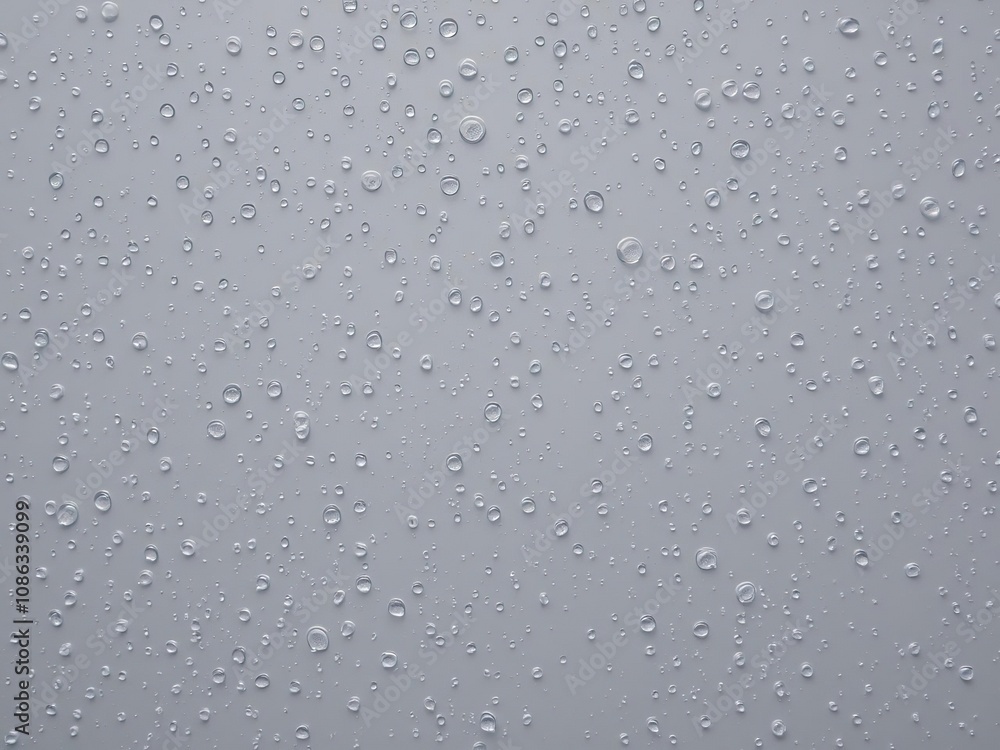 A collection of small water droplets on a gray surface, with numerous tiny bubbles rising from the surface, creating a sense of movement and energy, physics, water droplets bubbles, water droplets A collection of small water droplets on a gray surface, with numerous tiny bubbles rising from the surface, creating a sense of movement and energy, physics, water droplets bubbles, water droplets