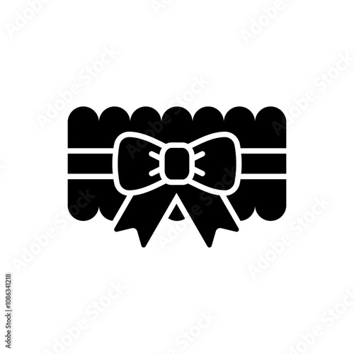 simple wedding garter belt icons, simple style glyph design inspiration for any interface and purpose suitable for symbols and more