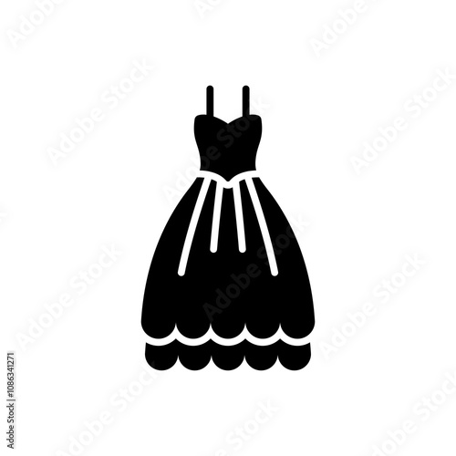 simple bride dress icons, simple style glyph design inspiration for any interface and purpose suitable for symbols and more