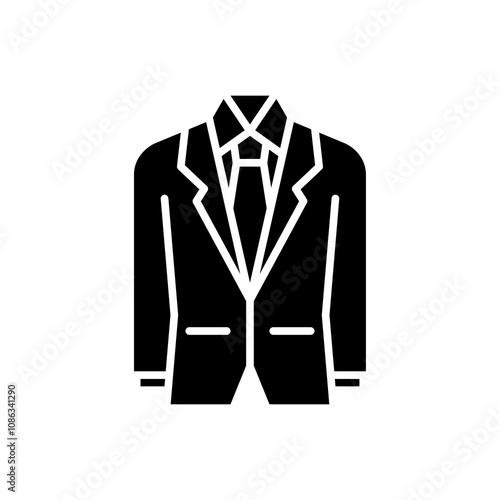 simple tuxedo suit icons, simple style glyph design inspiration for any interface and purpose suitable for symbols and more
