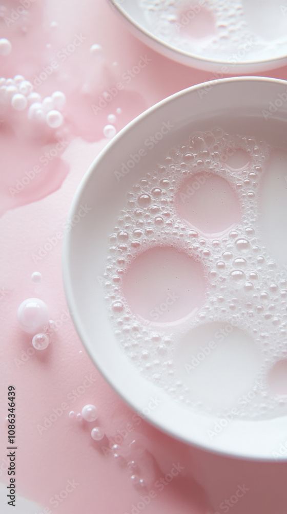 3D abstract bubbles spheres macro delicate cosmetic beauty liquid fashion shimmering pink white background. for spa salon skincare product glossy wallpaper 3D abstract bubbles spheres macro delicate cosmetic beauty liquid fashion shimmering pink white background. for spa salon skincare product glossy wallpaper