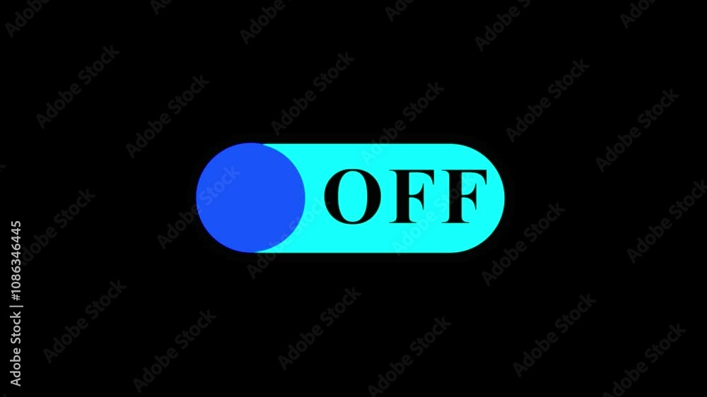 Turn on animated buttons. Mobile phone toggle slider turn Animation on black background Turn on animated buttons. Mobile phone toggle slider turn Animation on black background