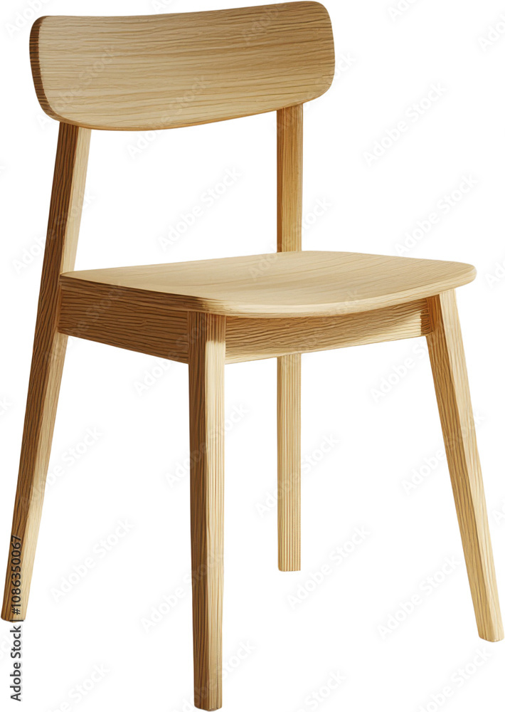 Wooden chair with minimalist design Wooden chair with minimalist design