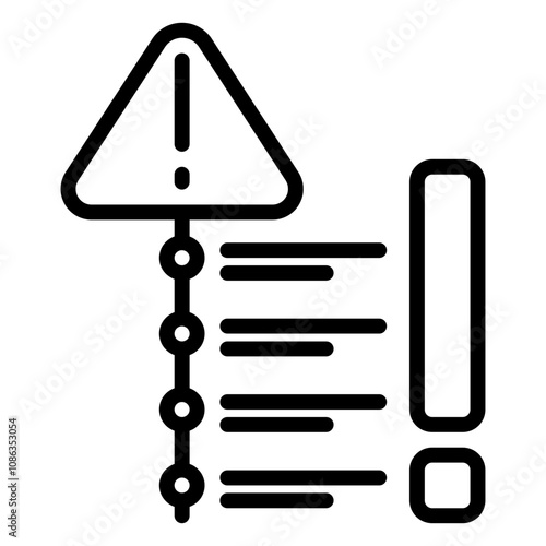 Regression icon, Line icon style
