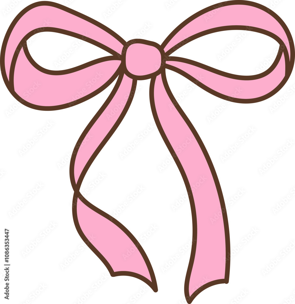 Groovy Ribbon Illustration Groovy Ribbon Illustration