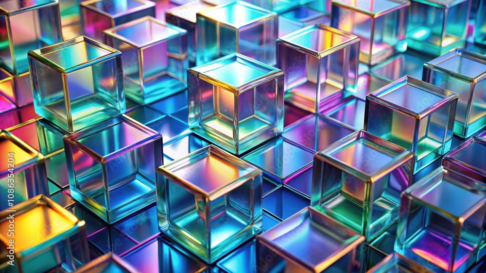 Holographic glass cubes abstract tech background, holographic, glass, cubes, abstract, tech, background, futuristic Holographic glass cubes abstract tech background, holographic, glass, cubes, abstract, tech, background, futuristic