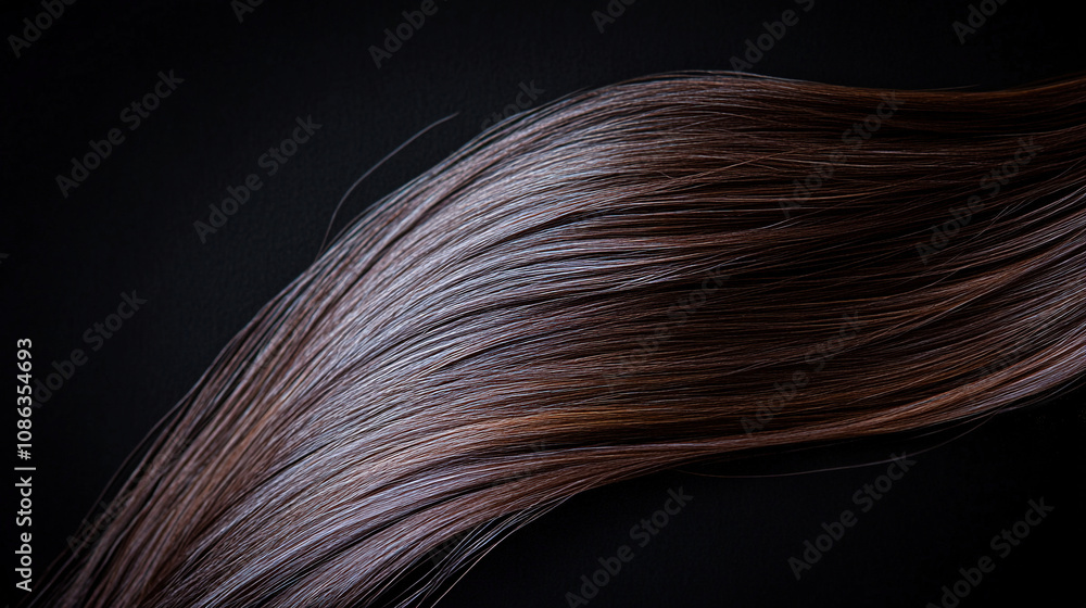 Fototapeta premium Close-up of a beautiful woman long. Brown hair that is shiny and straight. Smooth curls of hair. Blonde hair. Hair color swatches. Beauty and spa concepts. Fashion wallpaper design