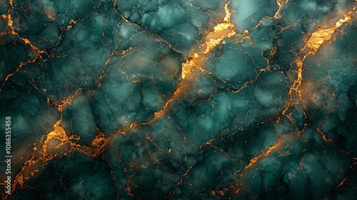 An abstract pattern showcasing dark teal and glowing orange textures resembling a natural surface.