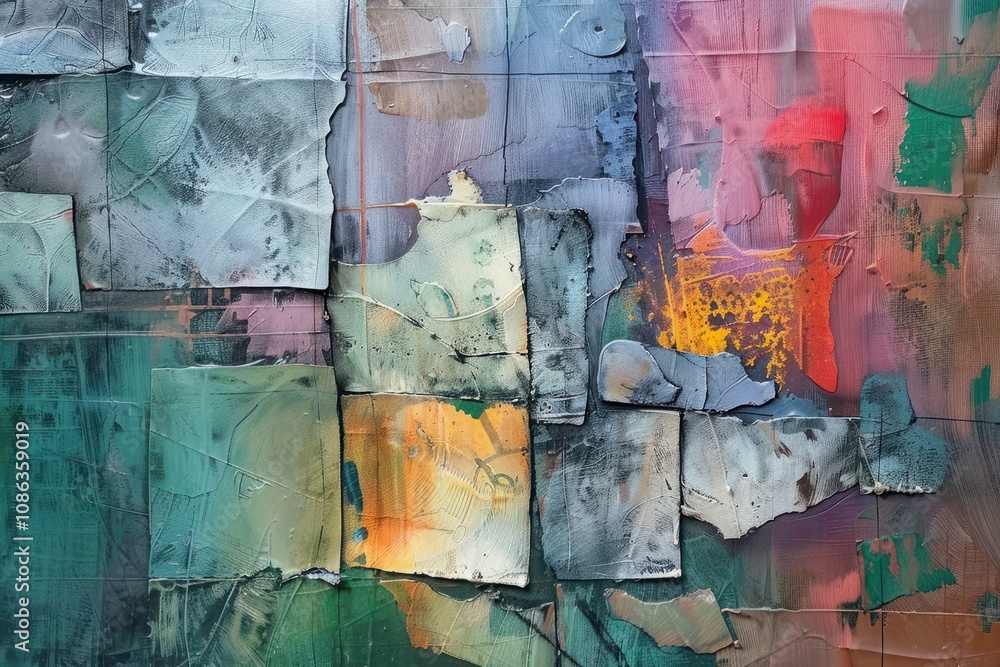 Fototapeta premium Oil Painting Abstract Mixed Media Background