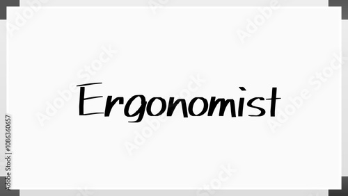 Ergonomist のホワイトボード風イラスト