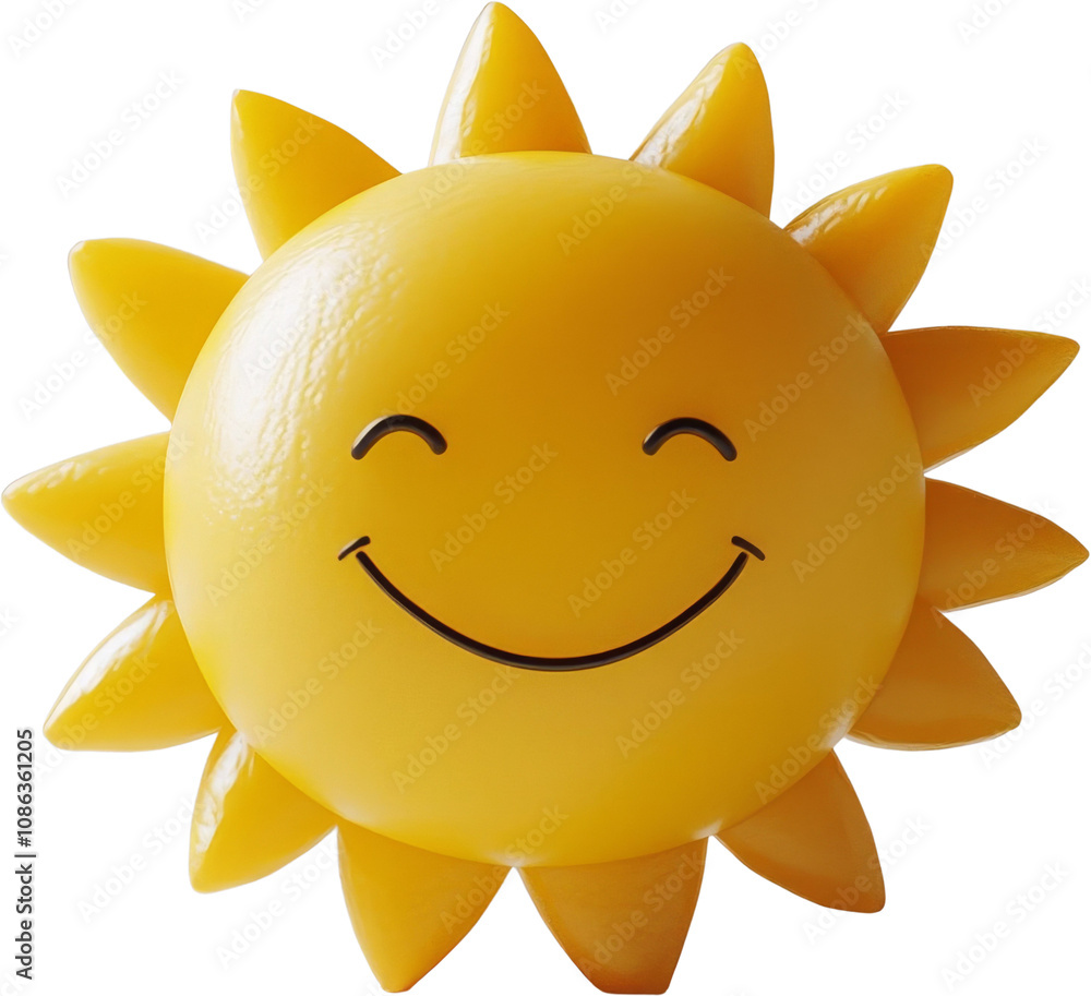 Smiling sun with sunny rays, cheerful mood. Happiness and positivity concept Smiling sun with sunny rays, cheerful mood. Happiness and positivity concept