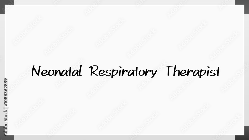 Neonatal Respiratory Therapist のホワイトボード風イラスト Neonatal Respiratory Therapist のホワイトボード風イラスト