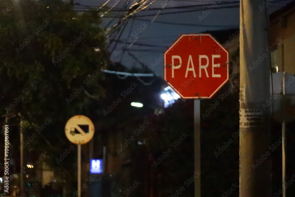 Fototapeta premium traffic lights with traffic signs