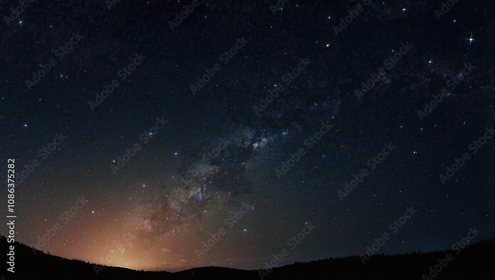 The night sky is lit by the moonlight The night sky is lit by the moonlight