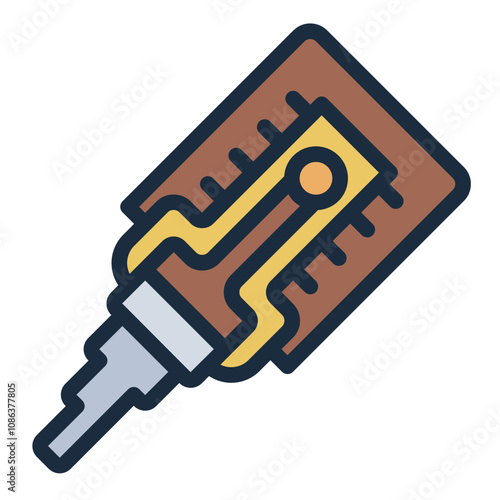 filled line icon representing a locksmith theme or tool.