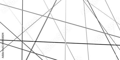 Abstract geometric white and grew line pattern on white background.Vector illustration.