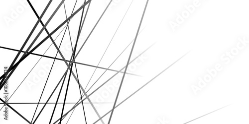 Abstract geometric white and grew line pattern on white background.Vector illustration.