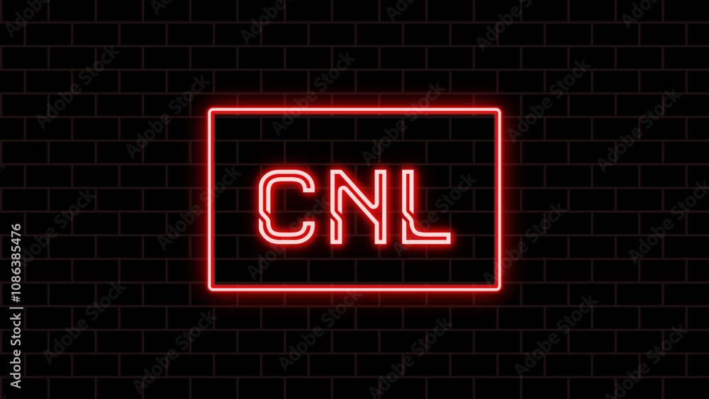 CNL のネオン文字 CNL のネオン文字