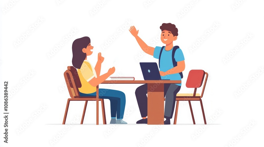 Students Engaging in a Classroom Discussion Students Engaging in a Classroom Discussion