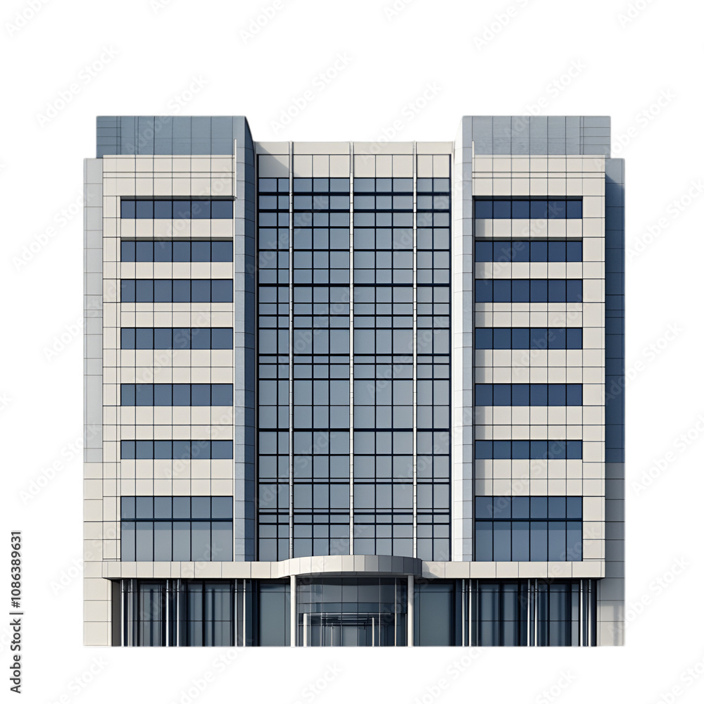 modern building 3d rendered isolated on white and transparent background. PNG cutout. modern building 3d rendered isolated on white and transparent background. PNG cutout.