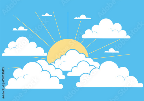 Sky clouds background