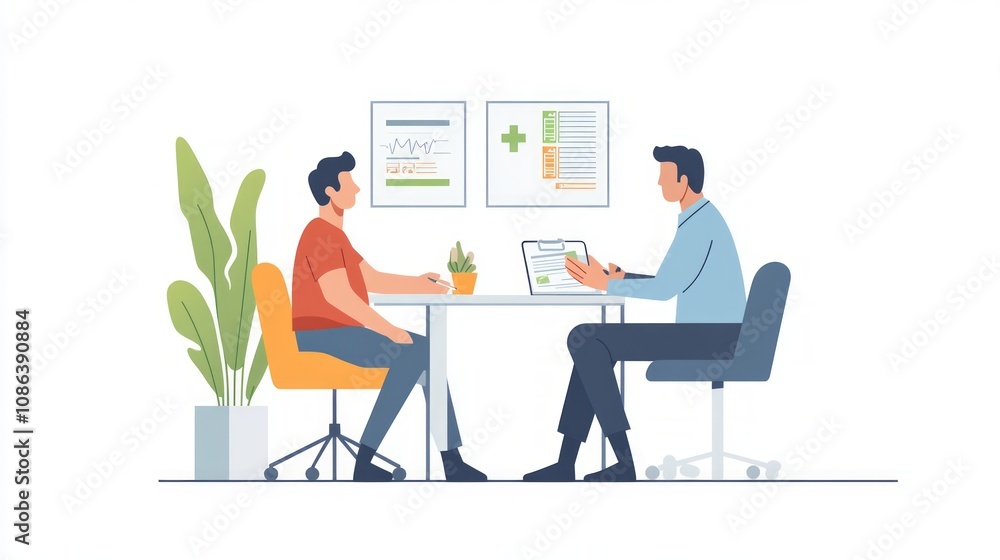 Business Meeting Illustration Business Meeting Illustration