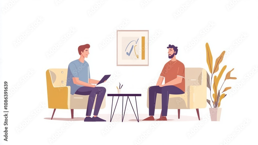 Two People in Consultation Setting Two People in Consultation Setting