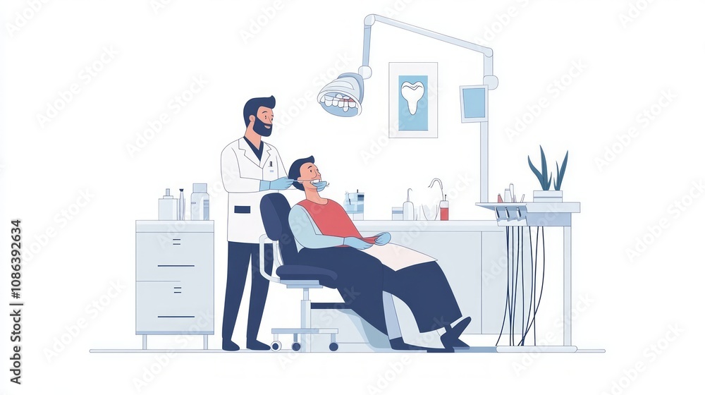 Dental Checkup Illustration Dental Checkup Illustration