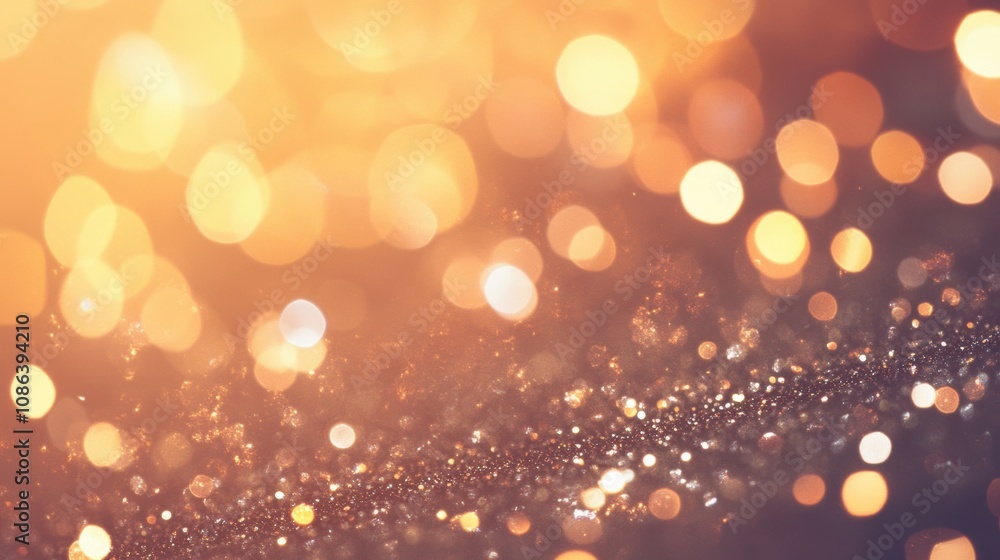 A lively backdrop features orange and gold glitter, ideal for enhancing the festive mood at events or parties A lively backdrop features orange and gold glitter, ideal for enhancing the festive mood at events or parties