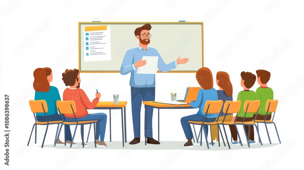 Teacher Leading a Classroom Discussion Teacher Leading a Classroom Discussion