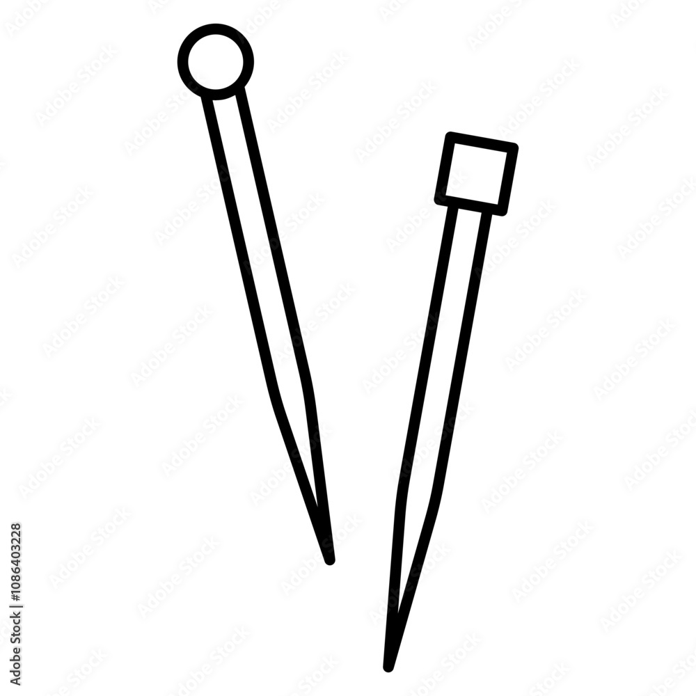 Needle Line Icon Needle Line Icon