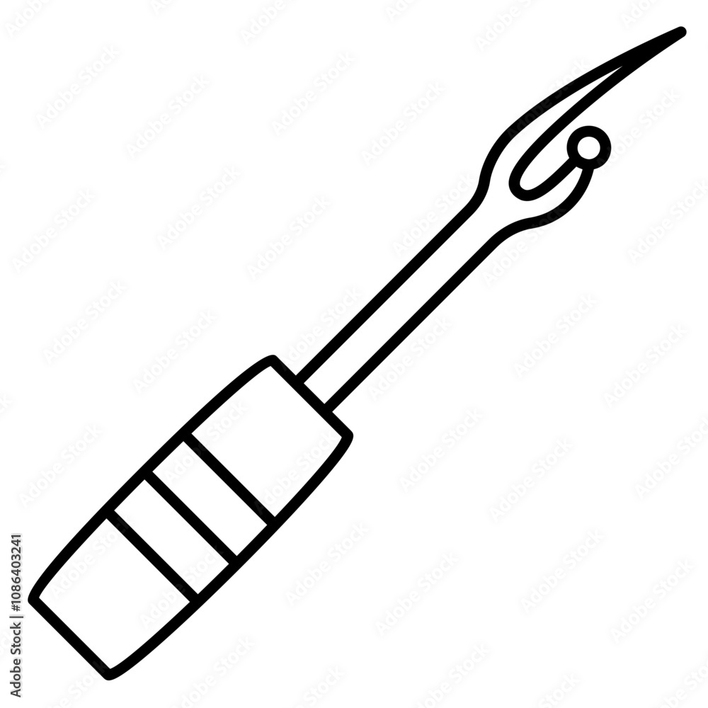 Seam Ripper Line Icon Seam Ripper Line Icon