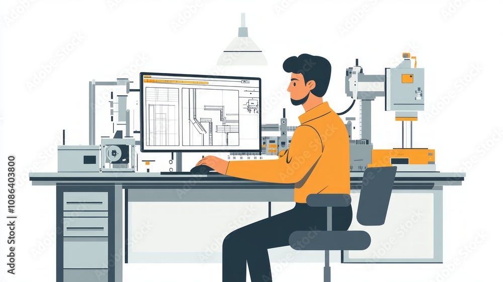 Industrial Engineer at Work Industrial Engineer at Work