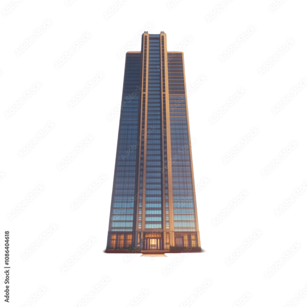 modern building 3d rendered isolated on white and transparent background. PNG cutout. modern building 3d rendered isolated on white and transparent background. PNG cutout.