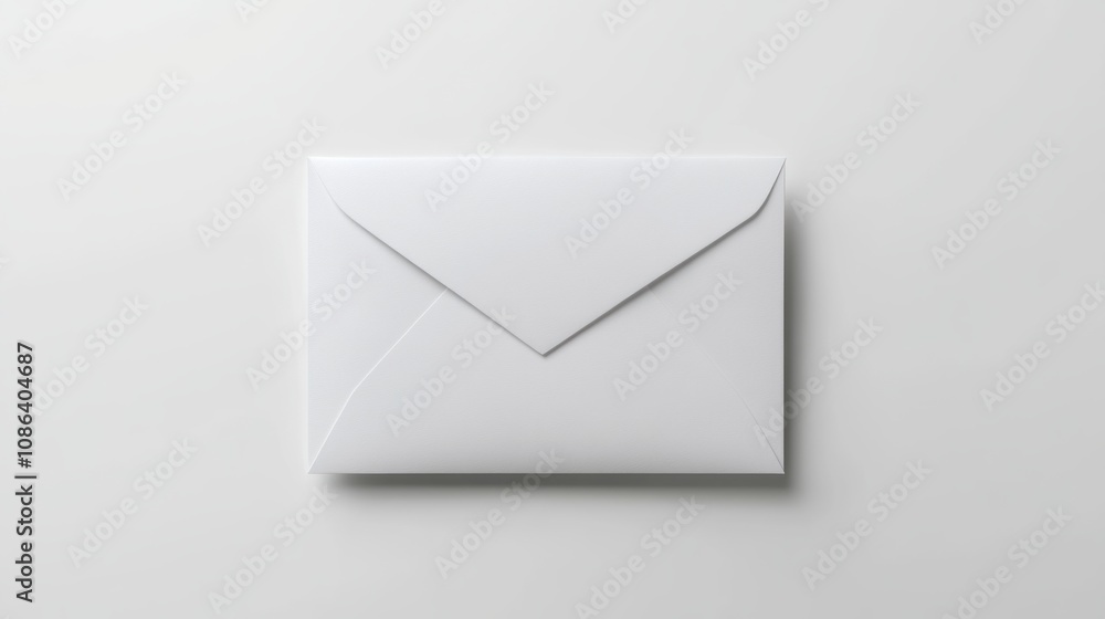 Blank White Envelope - Simple Design Blank White Envelope - Simple Design