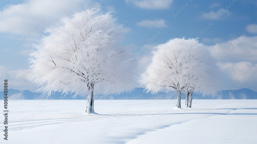 Fototapeta premium trees in winter
