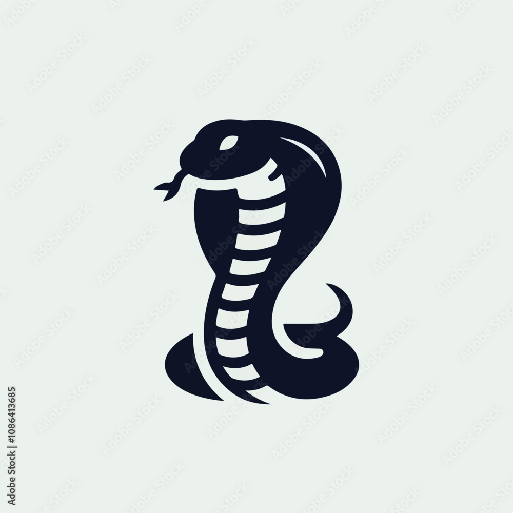 Fototapeta premium vector image of a cobra snake logo