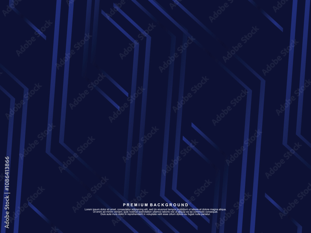 Premium background design with dark blue luxury motif. Vector horizontal template, for digital lux business banners, contemporary formal invitations, luxury vouchers, gift certificates, etc. Premium background design with dark blue luxury motif. Vector horizontal template, for digital lux business banners, contemporary formal invitations, luxury vouchers, gift certificates, etc.