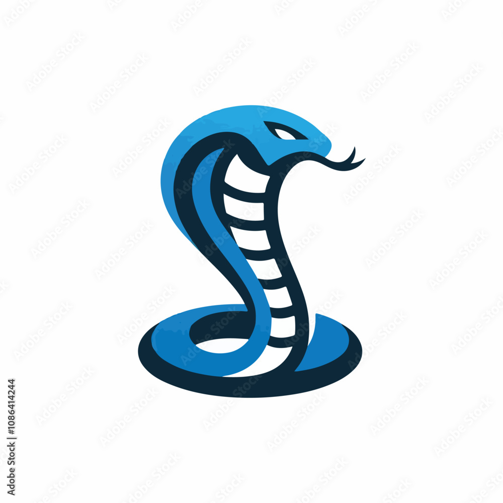 Fototapeta premium vector image of a cobra snake logo