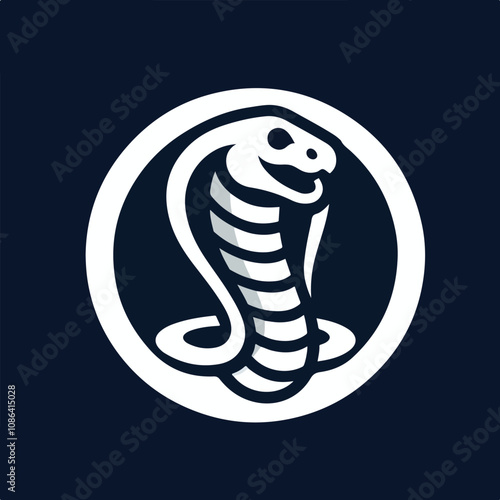 vector image of a cobra snake logo