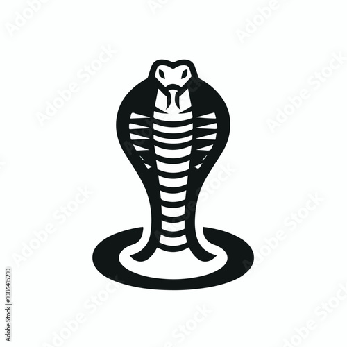 vector image of a cobra snake logo