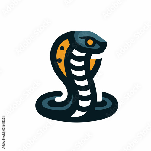 vector image of a cobra snake logo