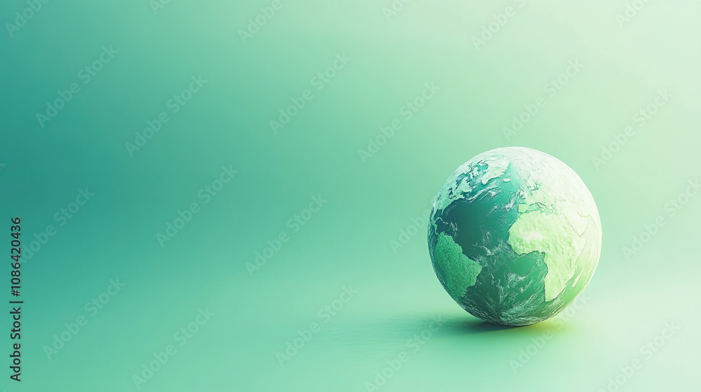 earth globe with green background earth globe with green background