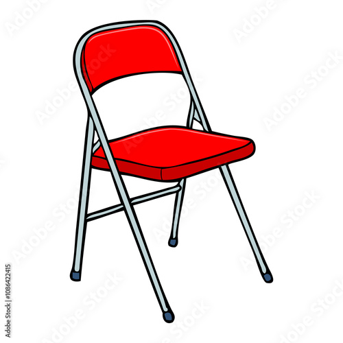 folding chair vector illustration