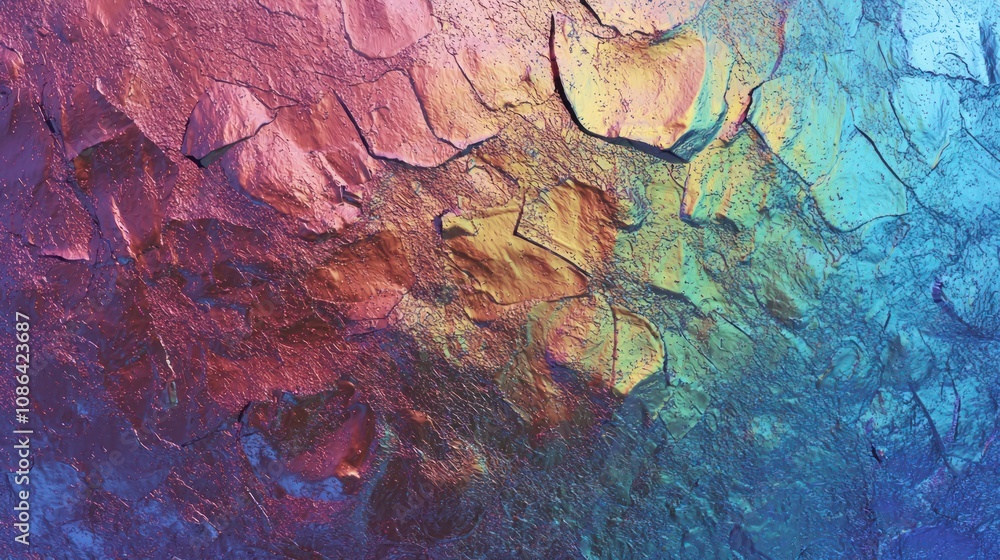 Holographic rainbow foil iridescent texture abstract hologram background Holographic rainbow foil iridescent texture abstract hologram background
