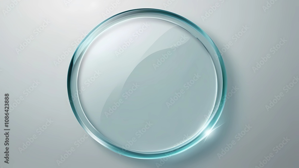 Abstract background featuring realistic glass-effect circles along the edges, creating a clean and elegant design with a smooth, empty center for customization Abstract background featuring realistic glass-effect circles along the edges, creating a clean and elegant design with a smooth, empty center for customization