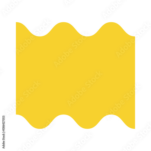 yellow waves geometric shape